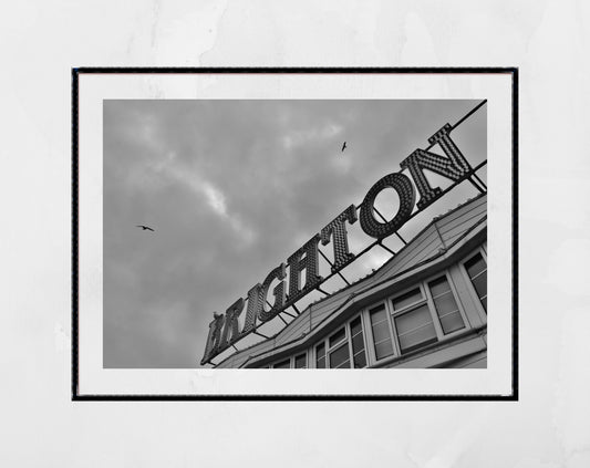 Brighton Palace Pier Black And White Photography Wall Art