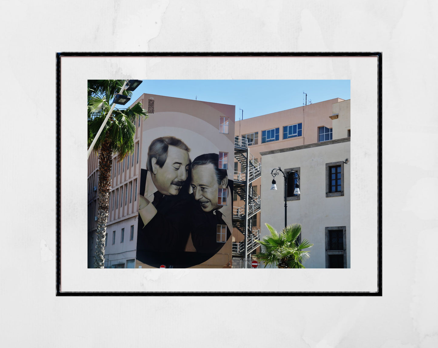 Giovanni Falcone And Paolo Borsellino Palermo Street Art Photography Print