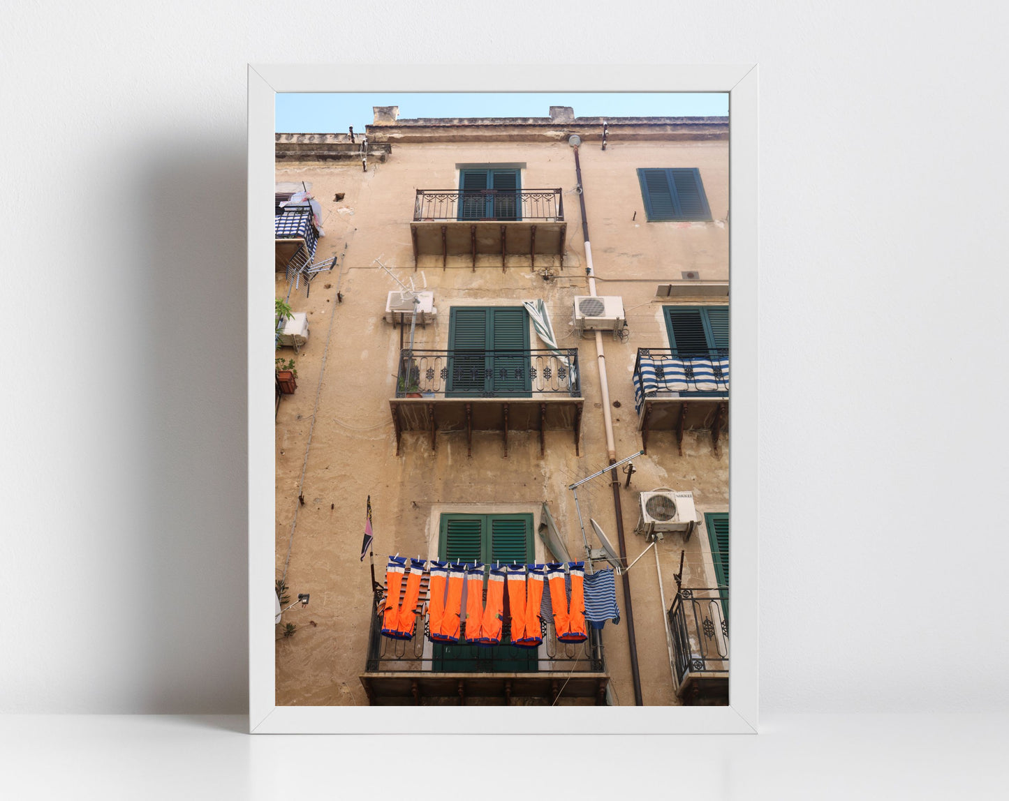 Palermo Sicily Art Print Street Photography Laundry Wall Decor