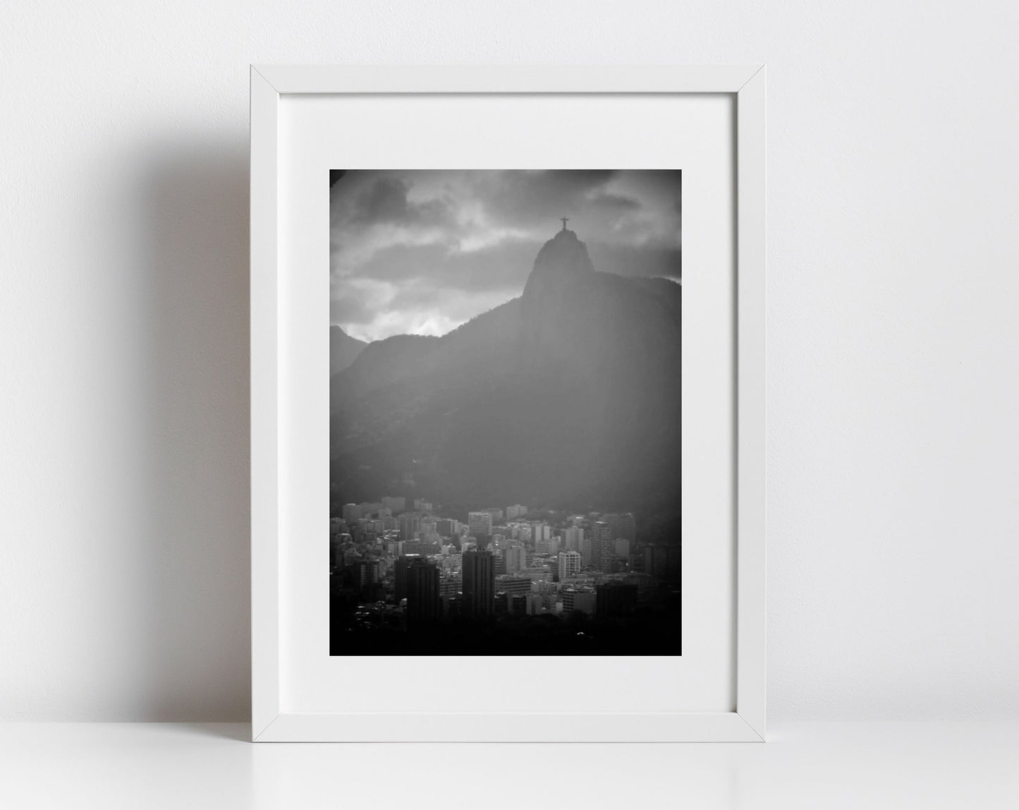 Rio De Janeiro Print Christ The Redeemer Brazil Black And White Photography