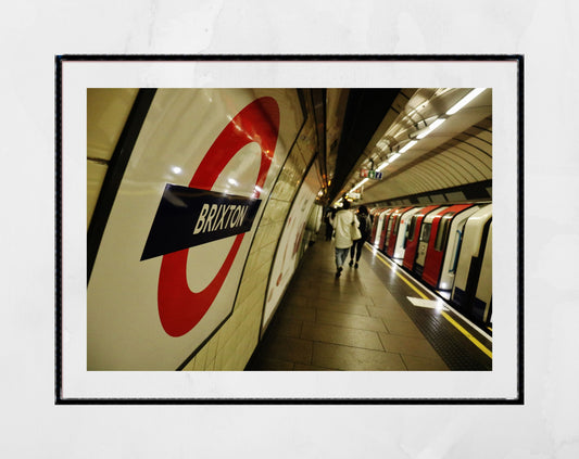London Underground Poster Brixton Tube Station Print
