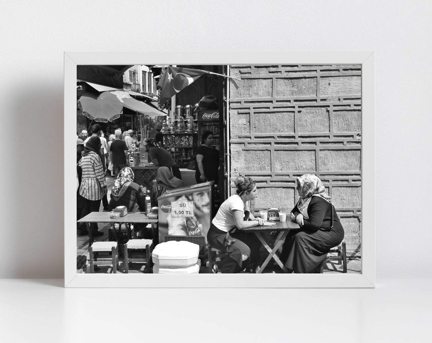 Turkey Istanbul Middle East Black And White Photography Print