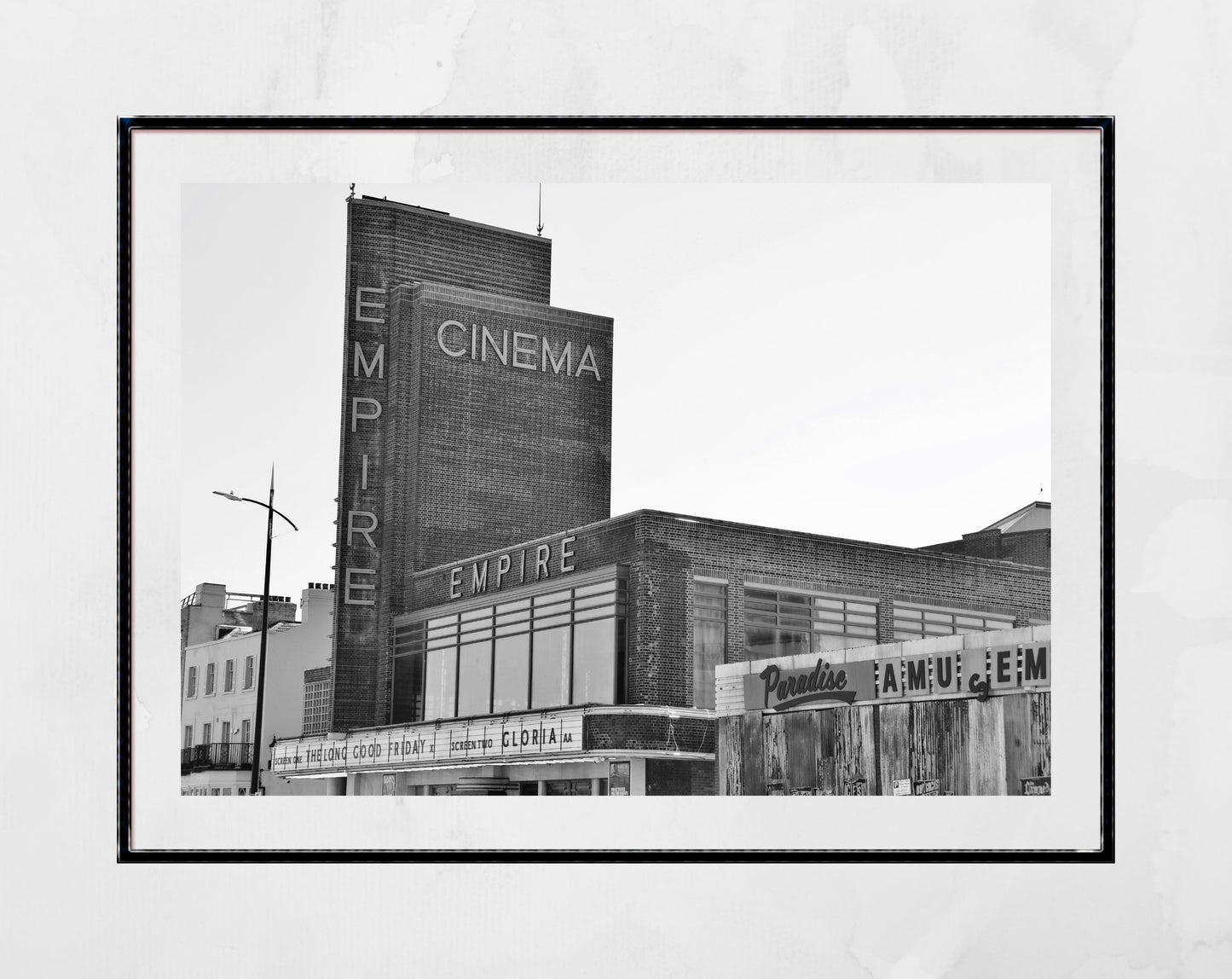 Margate Empire Black And White Photography Poster