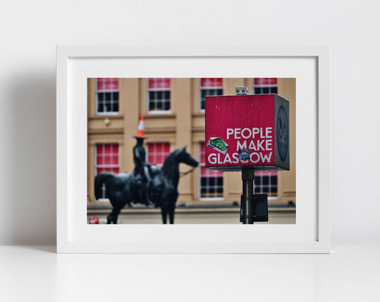 People Make Glasgow Duke Of Wellington Print