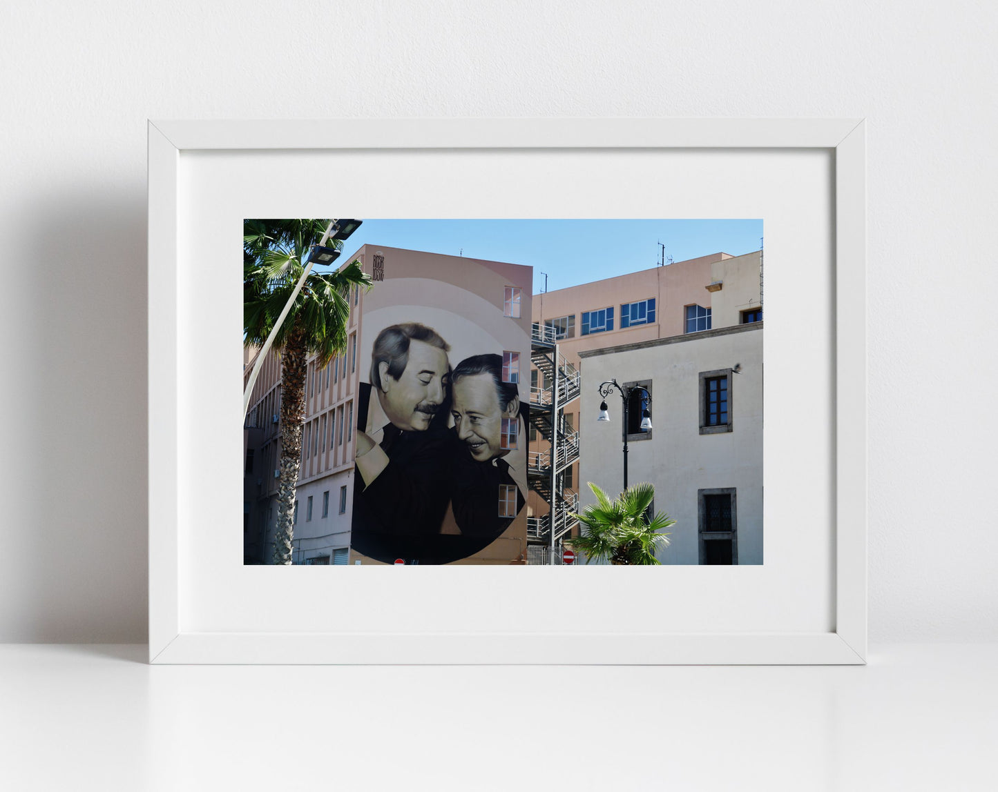 Giovanni Falcone And Paolo Borsellino Palermo Street Art Photography Print