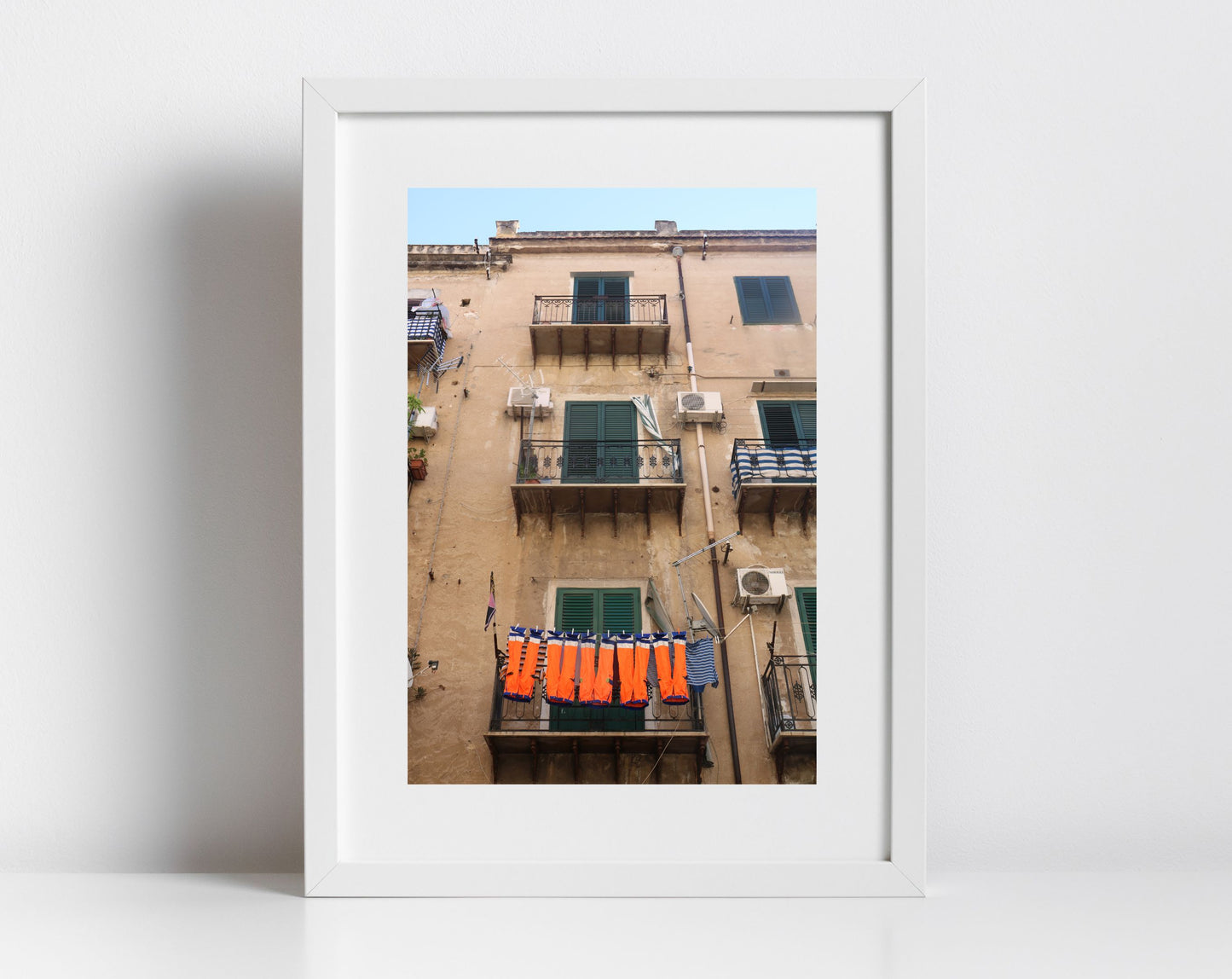 Palermo Sicily Art Print Street Photography Laundry Wall Decor