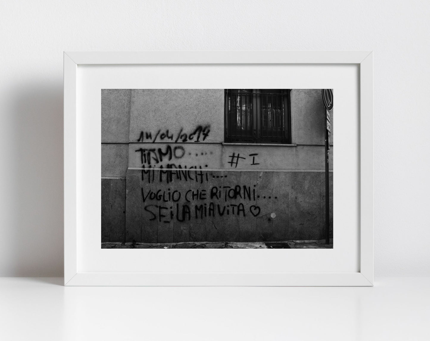 Italian Wall Art Palermo Sicily Black And White Print