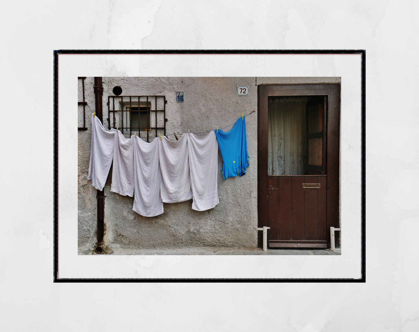 Palermo Sicily Street Photography Print Laundry Wall Art