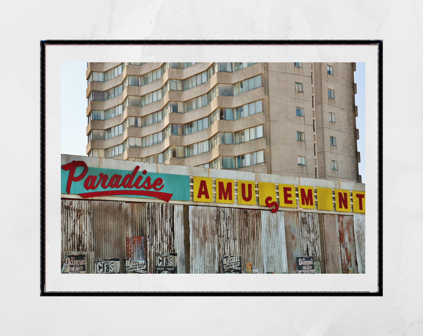 Margate Print Brutalist Black And White Wall Art