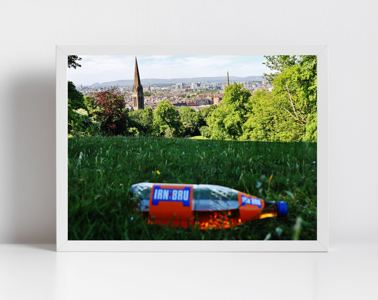 Glasgow Queen's Park Irn Bru Photography Poster