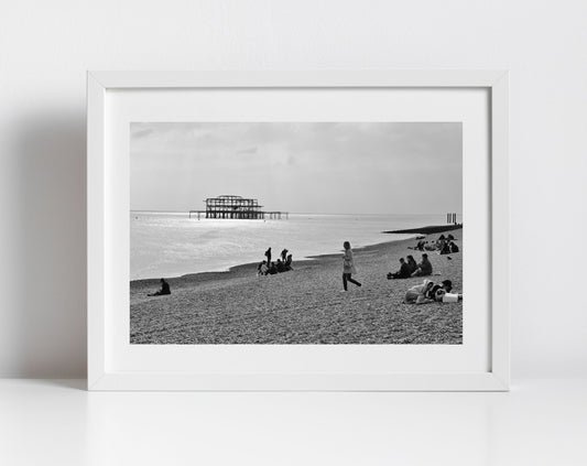 Brighton Black And White Photography Print