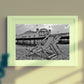 Brighton Beach Black And White Photography Print Deck Chair Wall Art