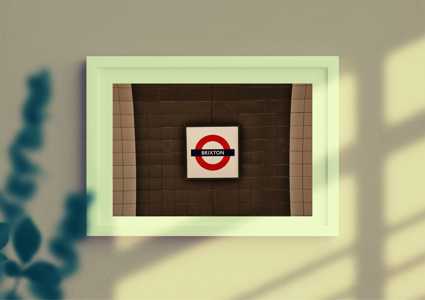 London Underground Poster Brixton Tube Station Wall Art