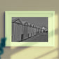 Brighton Black And White Photography Print Hove Beach Huts Wall Art