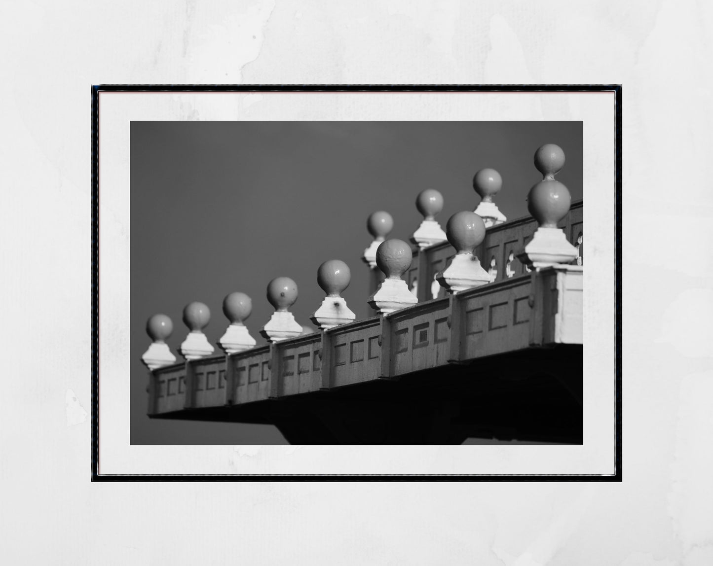 Brighton Black And White Photography Print Victorian Shelter Poster