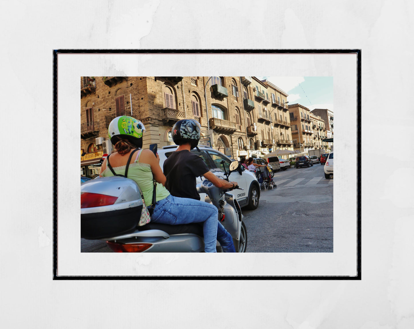 Palermo Sicily Print Vespa Poster Italy Wall Art