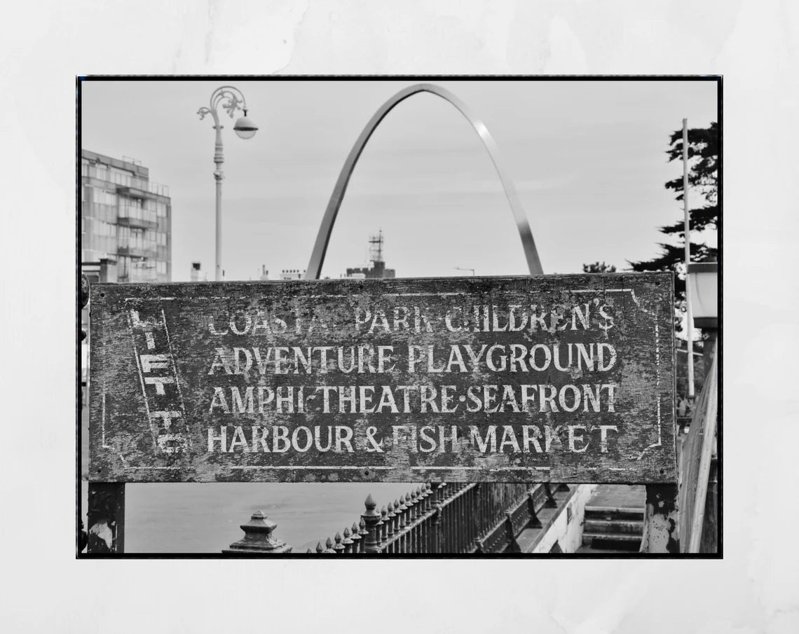 Folkestone Black And White Print Remembrance Road Photography