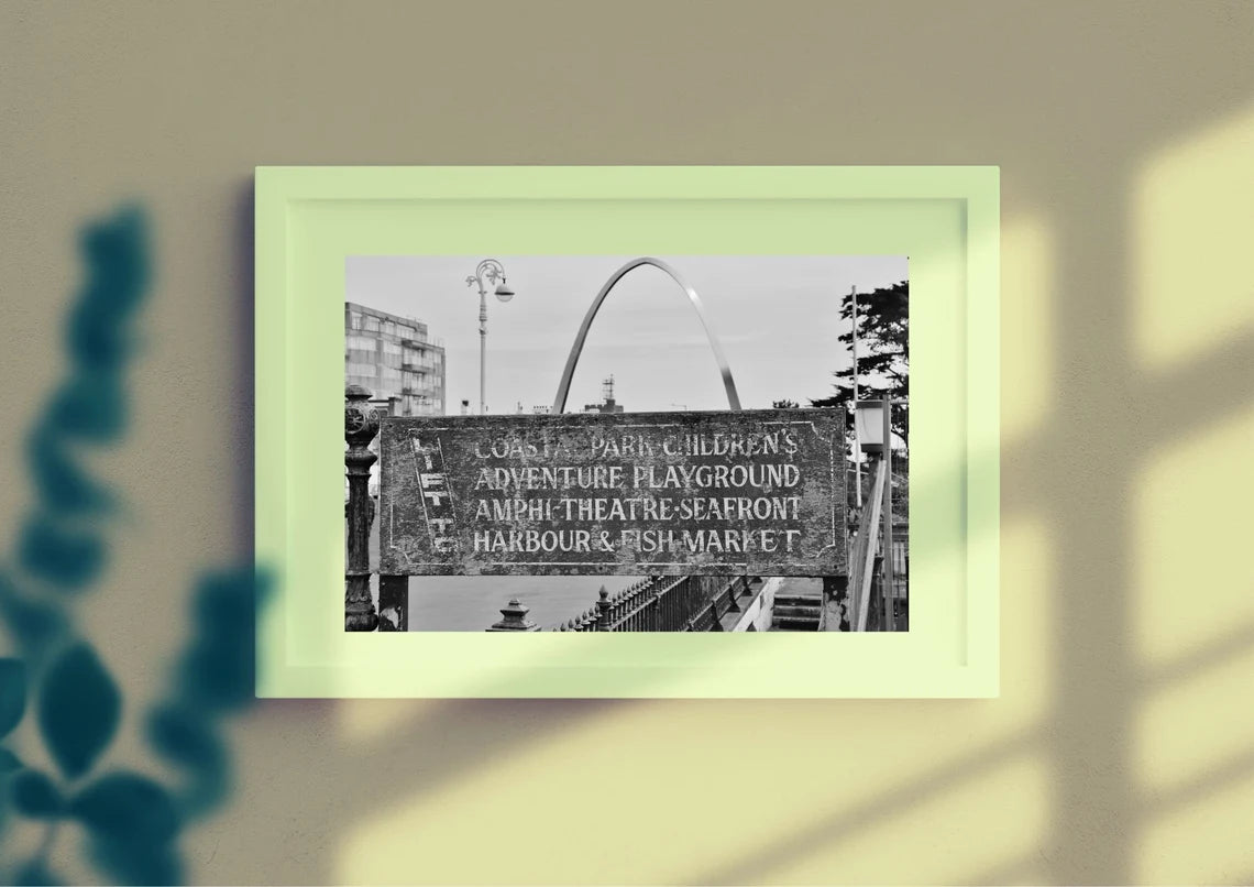 Folkestone Black And White Print Remembrance Road Photography