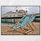 Brighton Beach Photography Print Deck Chair Wall Art