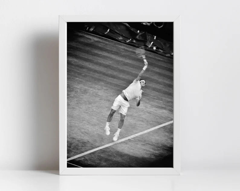 Roger Federer Poster Wimbledon Tennis Photography Print