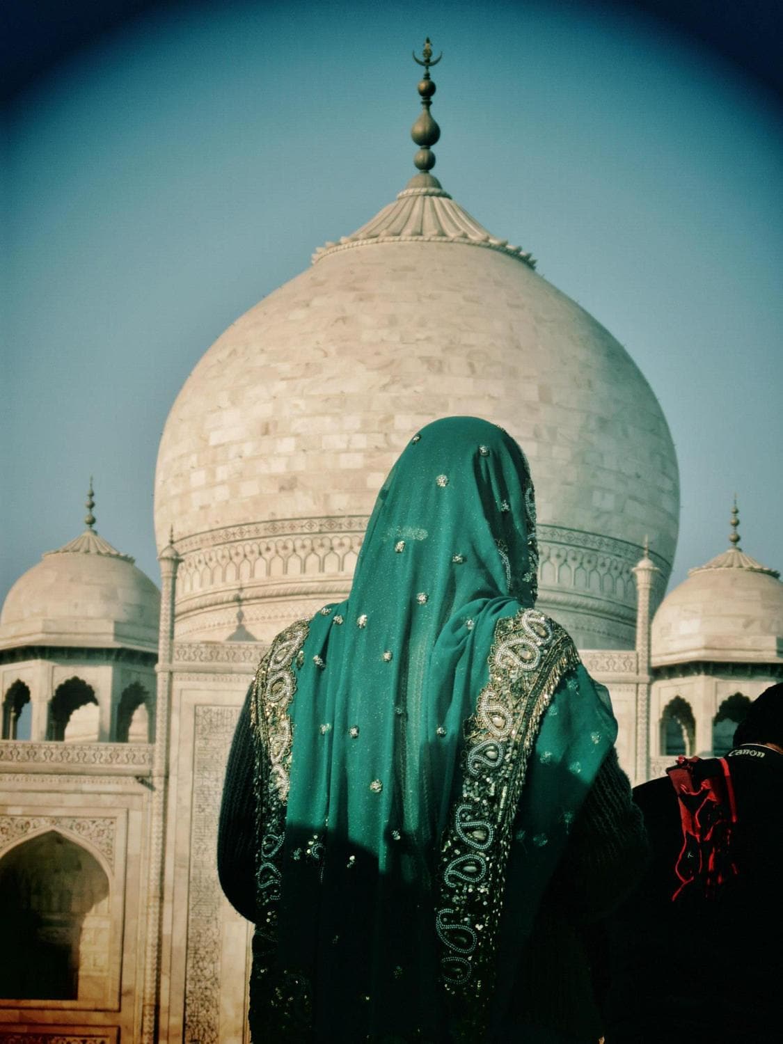 India Photography Indian Sari Taj Mahal Wall Art