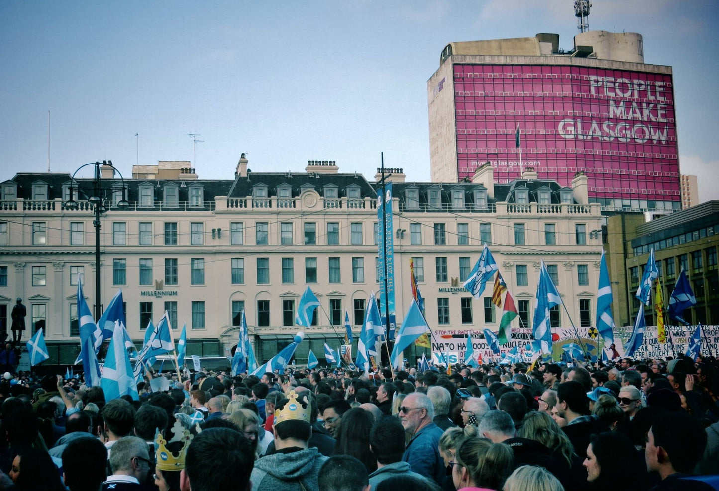 Scottish Independence George Square Glasgow Poster