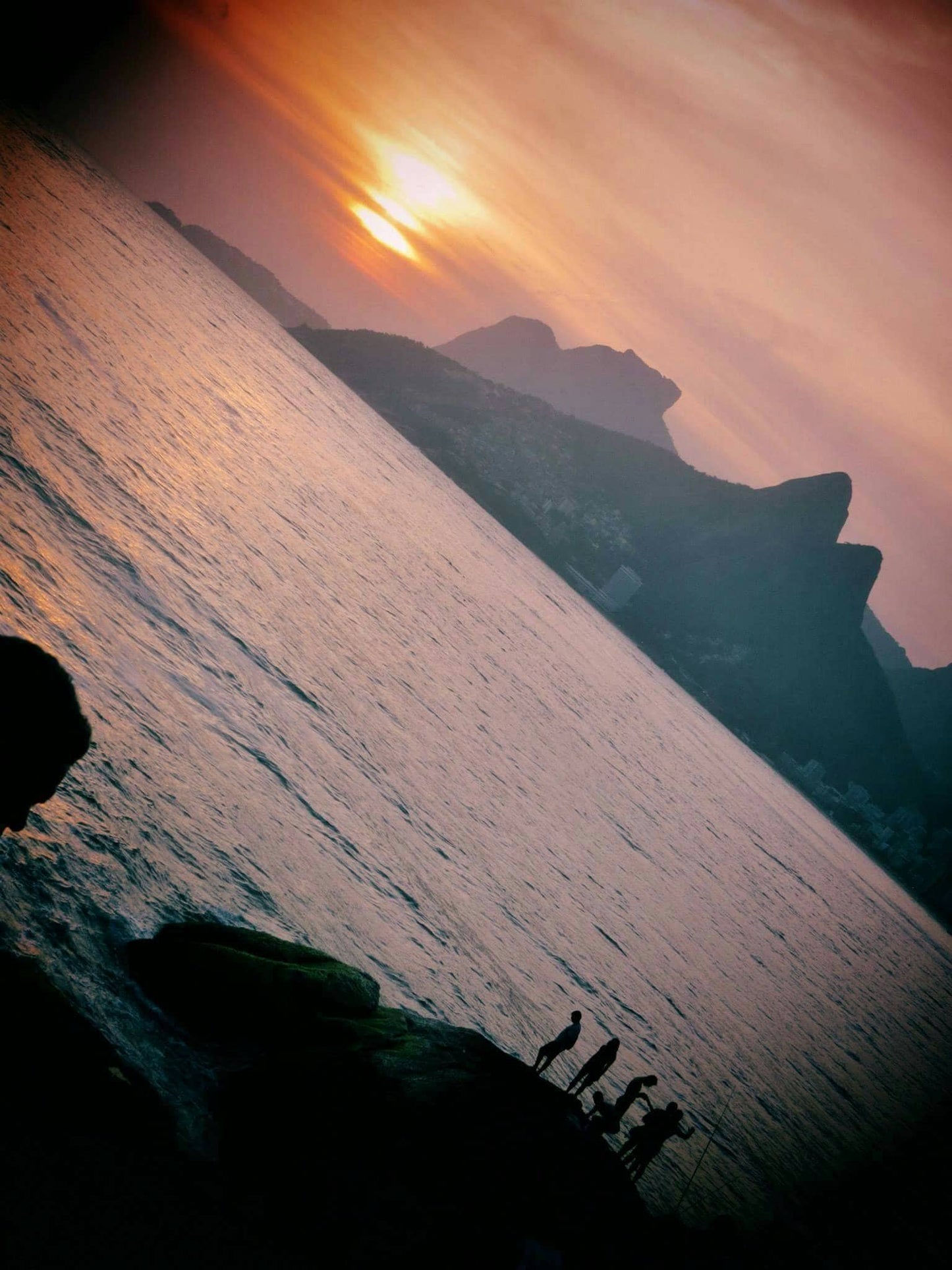 Rio de Janeiro Arpoador Sunset Photography Poster