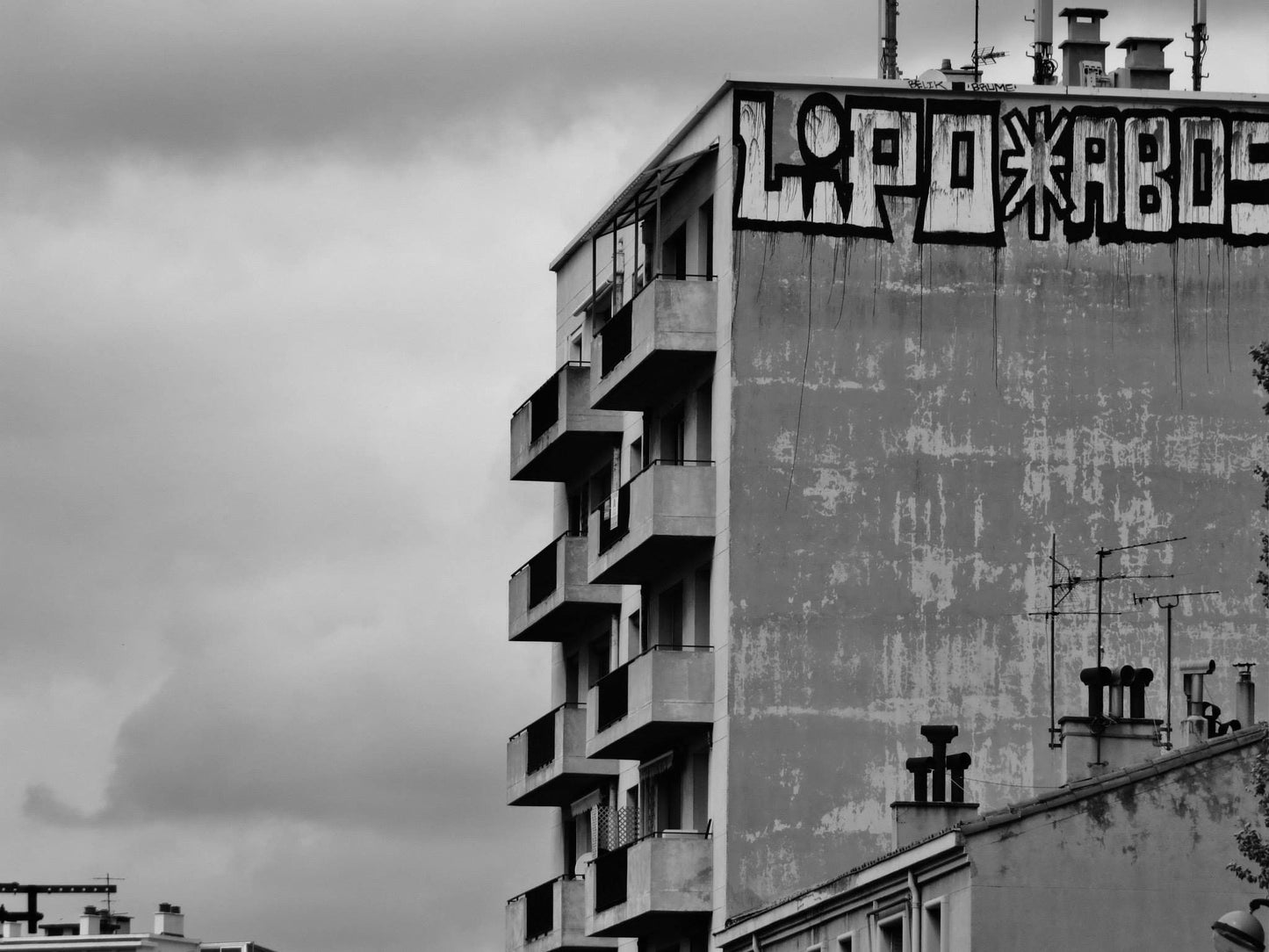 Brutalist Wall Art Urban Photography Marseille Poster