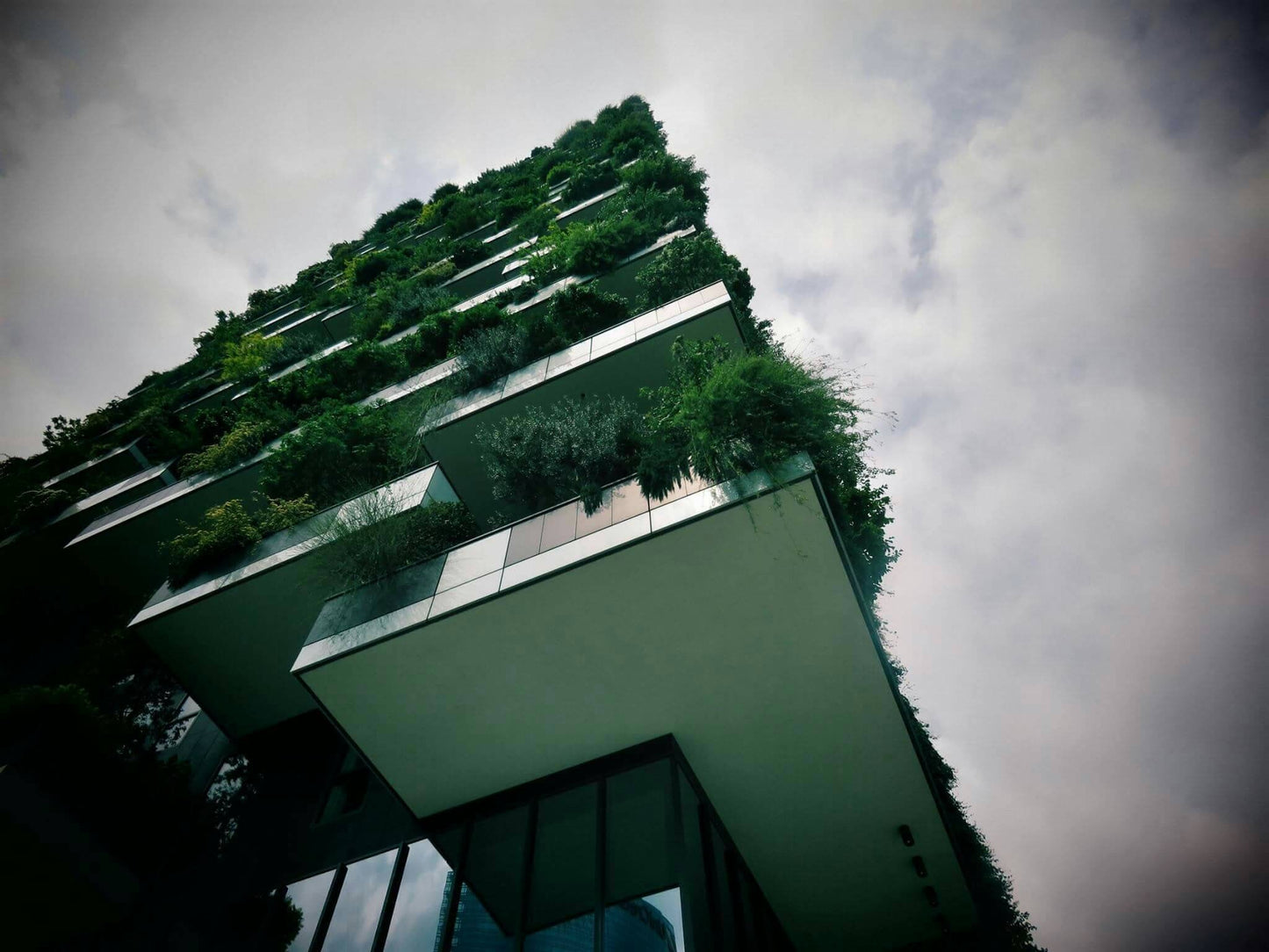 Milan Vertical Forest Bosco Verticale Architecture Photography Print Poster