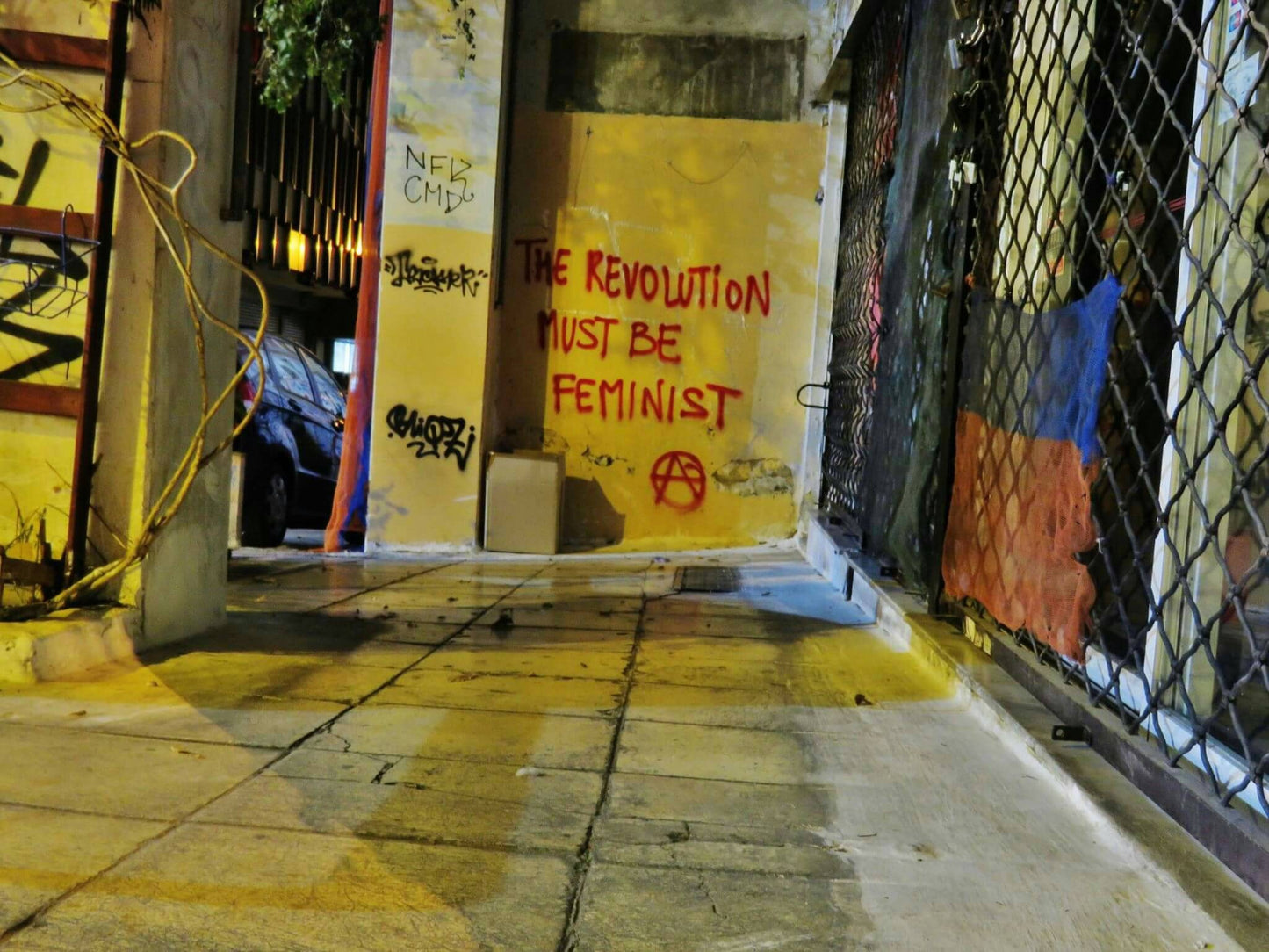 Feminist Anarchist Graffiti Photography Poster