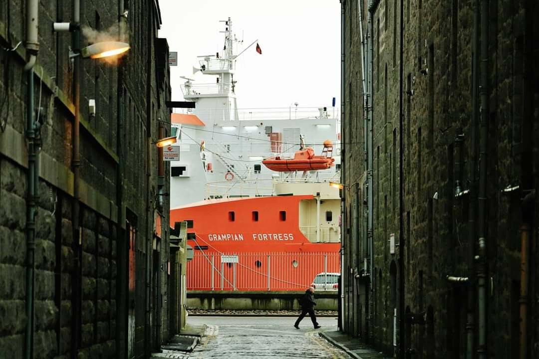 Aberdeen Photography Print Scotland Harbour Poster