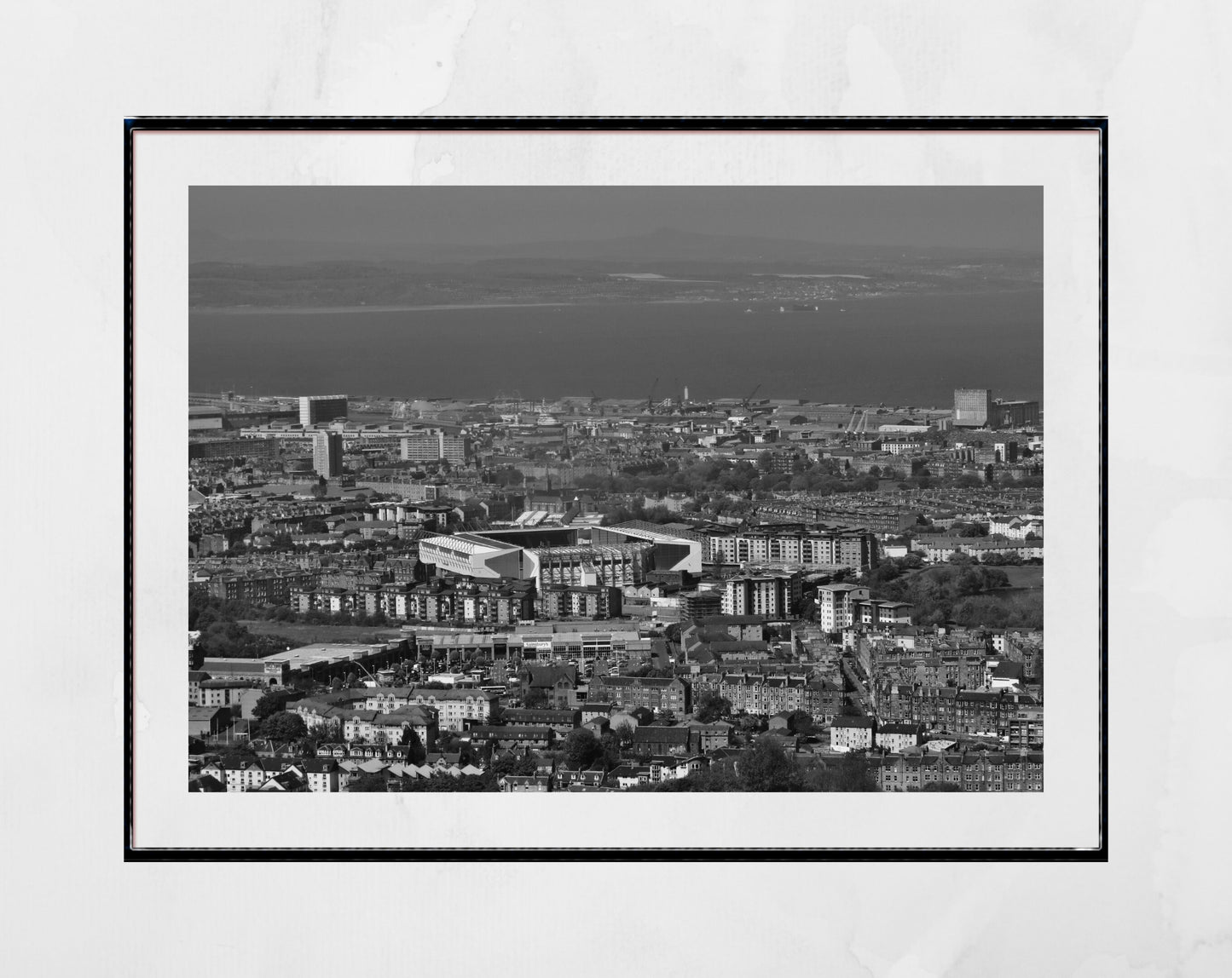 Hibernian FC Easter Road Black And White Photography Print