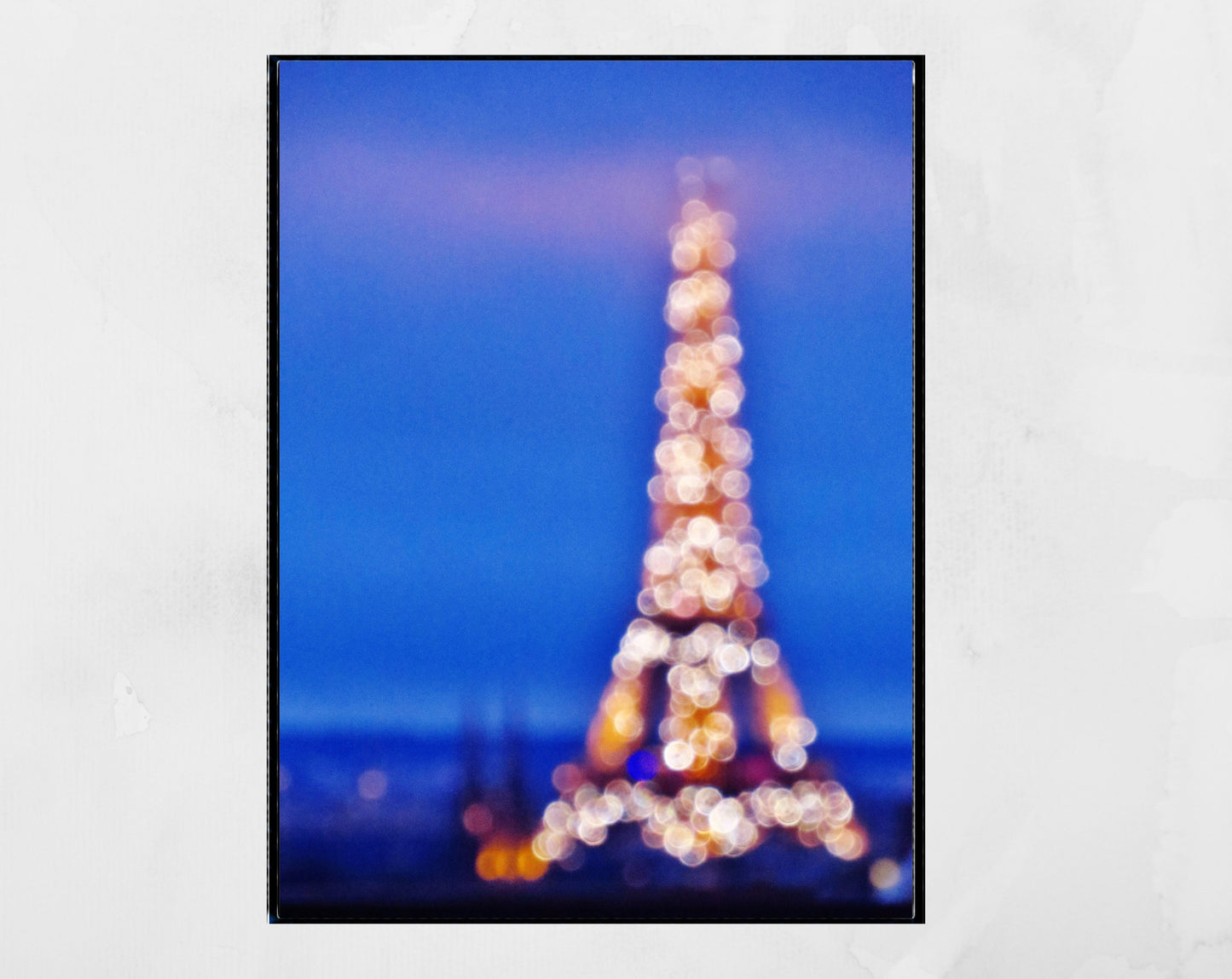 Paris At Night Photography Eiffel Tower Print