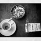 Beirut Coffee And Cigarettes Black And White Photography Print