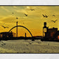 Glasgow Photography Print River Clyde Finnieston Squinty Bridge Sunset Wall Art