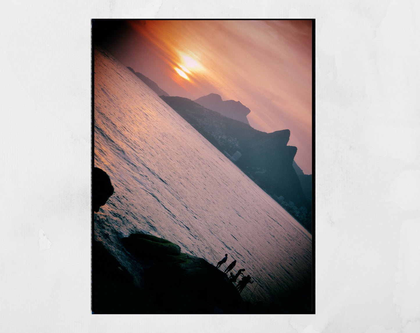 Rio de Janeiro Arpoador Sunset Photography Poster