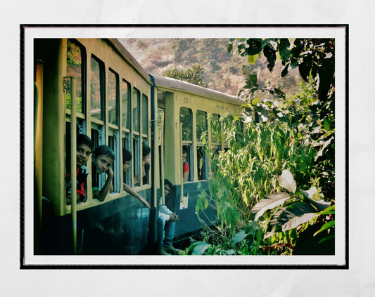 India Photography Print Matheran Toy Train Poster