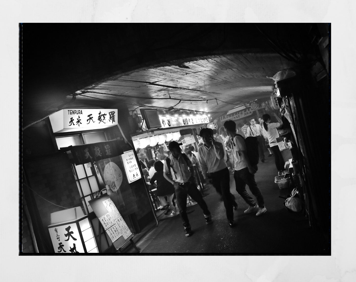 Tokyo  Yurakucho Japan Black And White Photography Print