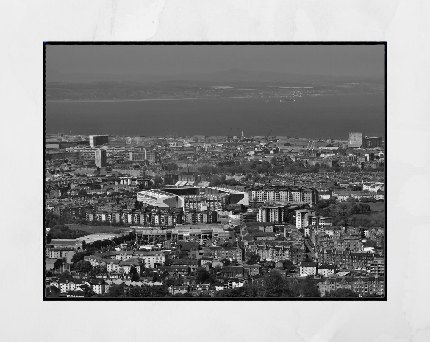 Hibernian FC Easter Road Black And White Photography Print