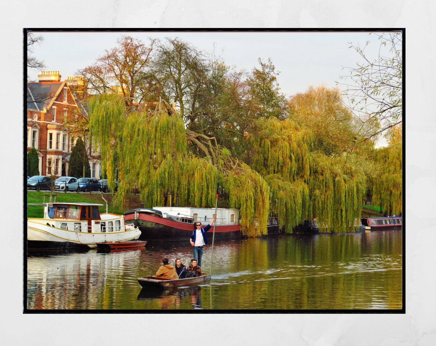 Cambridge Photography River Cam Punting Print