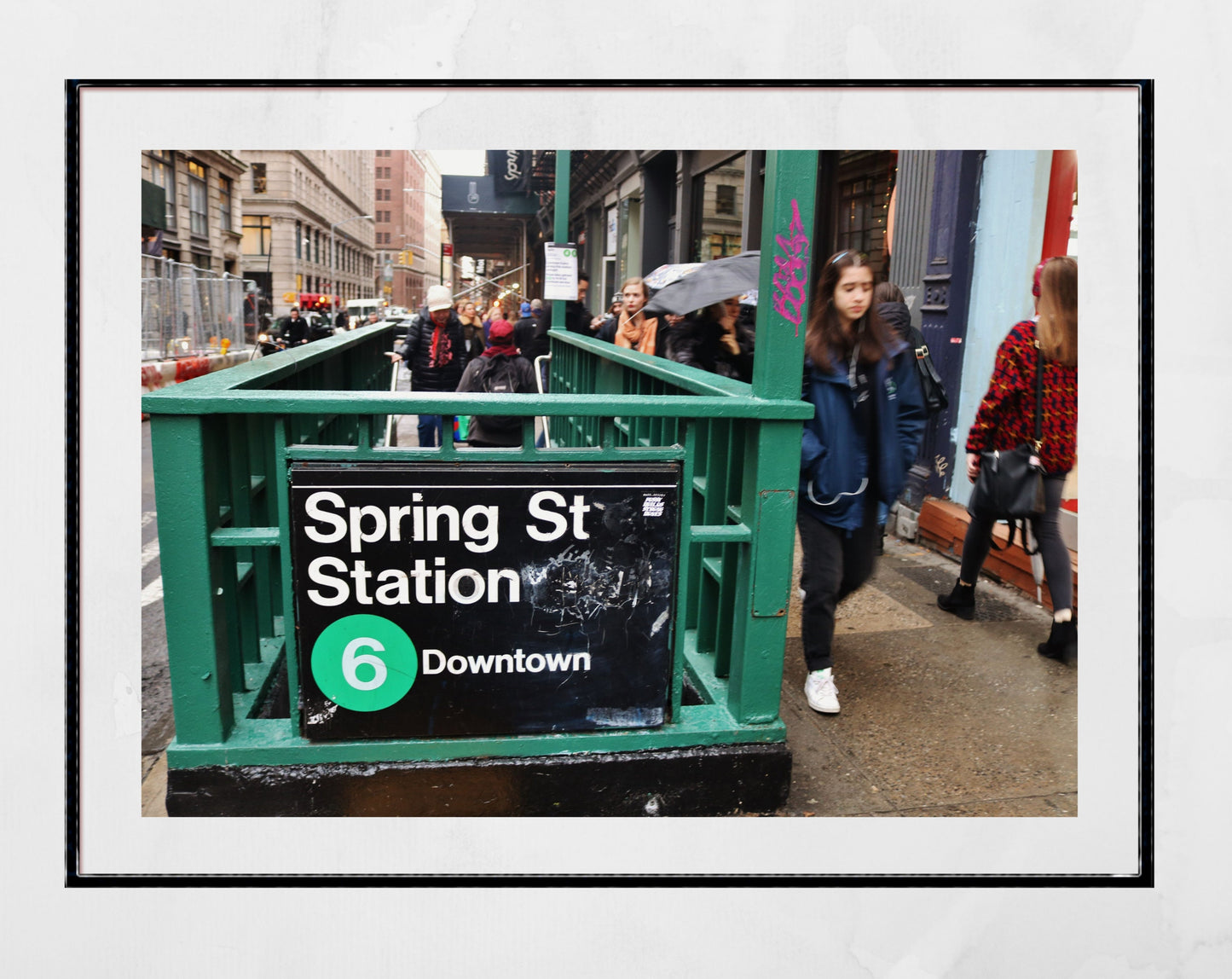 Spring Street Soho New York Subway Photography Print