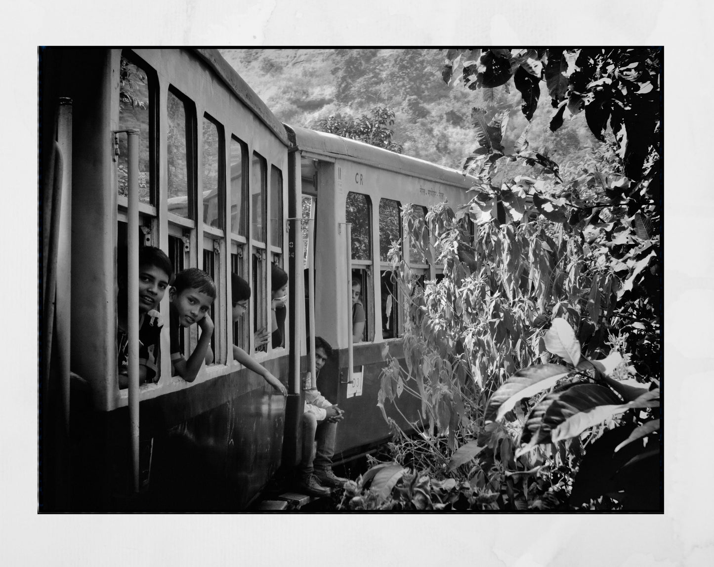 India Matheran Toy Train Black And White Photography Print