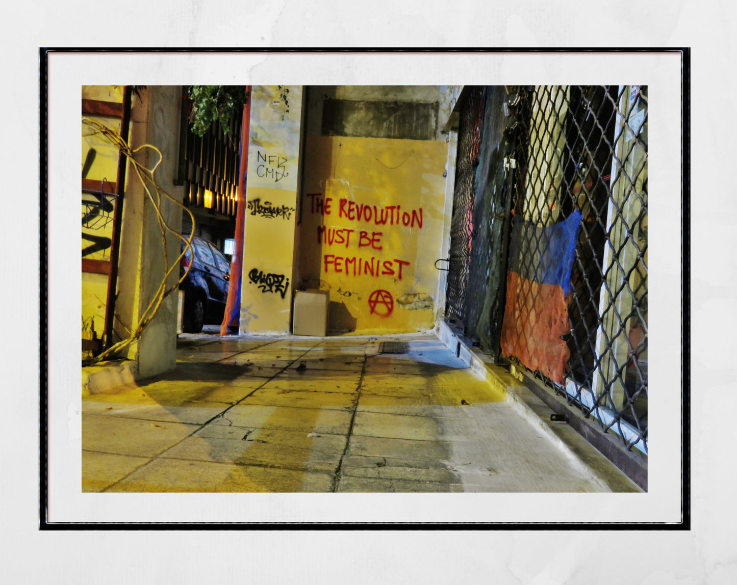 Feminist Anarchist Graffiti Photography Poster