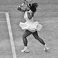 Serena Williams Wimbledon Tennis Poster Black And White Photography Print