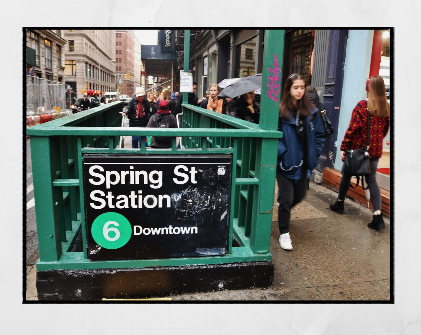 Spring Street Soho New York Subway Photography Print