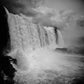 Iguazu Falls  Waterfall Brazil Black And White Photography Print
