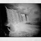 Iguazu Falls  Waterfall Brazil Black And White Photography Print