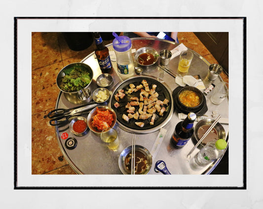 Korean Food Poster Samgyeopsal Restaurant Photography