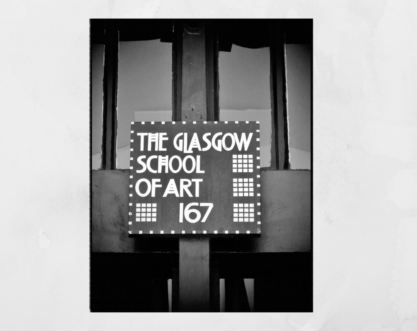 Charles Rennie Mackintosh Glasgow School Of Art Black And White Print
