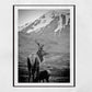 Stag Print Glencoe Scotland Wildlife Black And White Photography